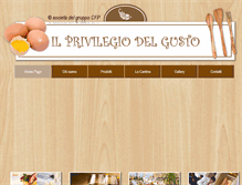 Tablet Screenshot of ilprivilegiodelgusto.com